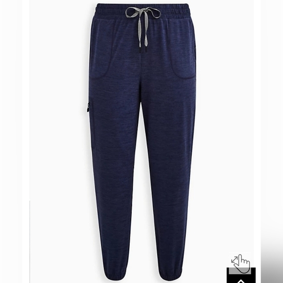 Torrid Happy Camper Navy Brushed Space Dye Hiking Jogger Pants 0X US 12 - Picture 2 of 8